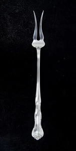 Horquilla Gorham RONDO plata esterlina mango corto encurtido oliva 5 7/8" - Imagen 1 de 4