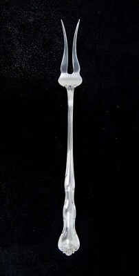 Horquilla Gorham RONDO plata esterlina mango corto encurtido oliva 5 7/8" Foto 1 de 4