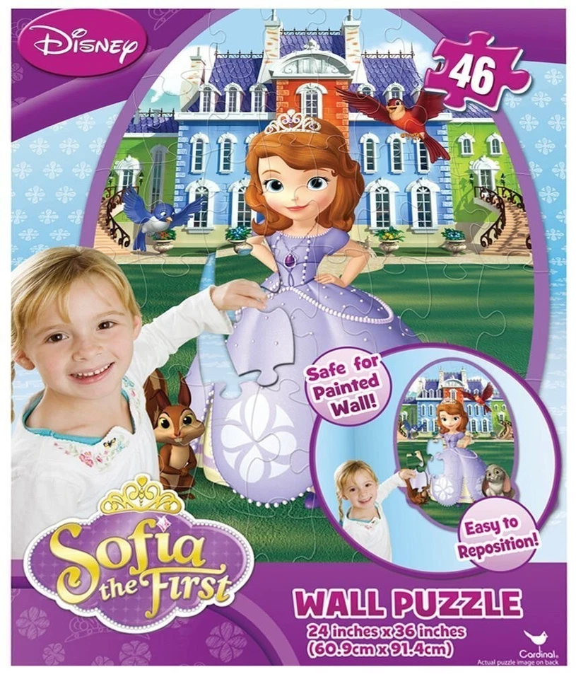 Sofia The First 46 Piece Giant 2 ft X 3 ft Collectible Disney Wall Puzzle NEW Foto 1 de 1
