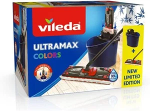 Vileda ULTRAMAX 2in1 Bodenwischer Komplett Set, Wischmopp mit Stiel Blau NEU - Bild 1 von 3