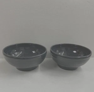 Fiesta Retired "Slate" Footed Rice Bowl (Set of 2) ...1st Quality...New - Picture 1 of 4
