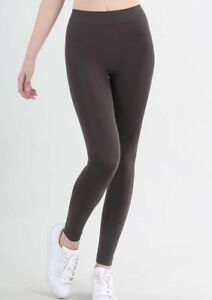 Nikibiki Solid Thick Leggings Ankle Length One Size Denim Blue or Charcoal Grey