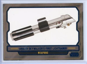 STAR WARS Galactic Files 2 ANAKIN'S FIRST LIGHTSABER Blue Foil Parallel #182/350 - Picture 1 of 2