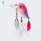 5G Durable Sequins Treble Hook Crank Bait Rotating Spinner Spoon Fishing Lure