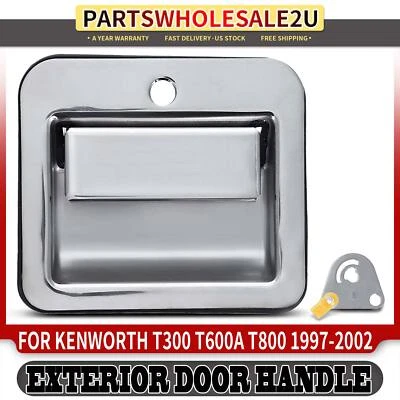 Manija de puerta exterior cromada para conductor delantero para Kenworth T800 1997-2002 T300 T600A Foto 1 de 4