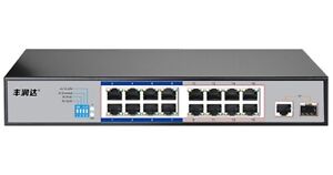Hored AI6016, Smart Switch Poe 17 Porte LAN, 1 Porta SFP, 802.3af, 802.3at, 150W