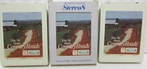 Take Me Home Country Roads 8-Track 3 tapes Vintage Stereo8 #1454 - Imagen 1 de 2