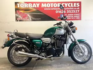 TRIUMPH LEGEND CLASSIC GREEN JUST 13445 MILES 99T REG STUNNING BIKE IT SPARKLES - Picture 1 of 14