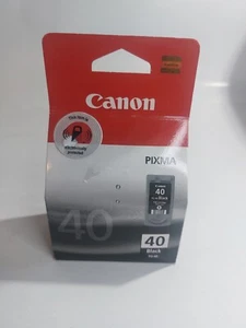 Canon Pixma PG-40 Genuine 40 Black Ink Cartridge NEW - Picture 1 of 2