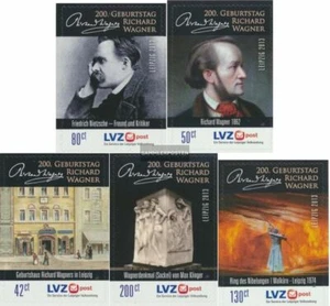 Leipzig (Privatpost) LVZ3(42,50,80,130,200) (kompl.Ausg.) postfrisch 200. Geburt - Bild 1 von 1