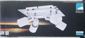 Eglo Davida 10.54 in. 4-Light Chrome Semi-Flush Mount Sealed - Picture 1 of 14