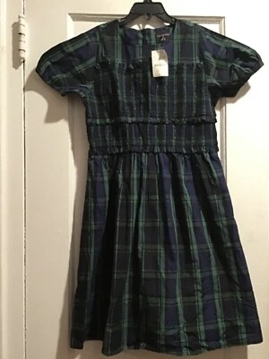 Vestido de fiesta Crewcuts manga corta reimaginado 100 % algodón manga corta talla 10 nuevo con etiquetas Foto 1 de 4