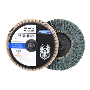 100 Pack - 3" Mini Flap Discs 40 Grit Quick Change Sanding Roloc Style Type R - Picture 1 of 6