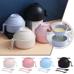 Ramen Bowl Set Microwave Ramen Cooker Instant Noodles Bowl With Y9 H3C8 - Picture 1 of 16