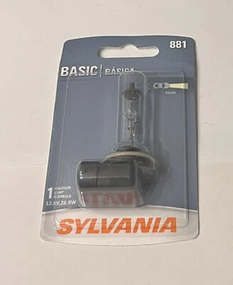 Bombilla halógena básica SYLVANIA 881 para luz blanca cálida antiniebla Foto 1 de 3
