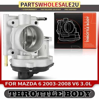 Fuel Injection Throttle Body w/ TPS Sensor for Mazda 6 2003-2008 3.0L AJTT13640A - Image 1 of 4