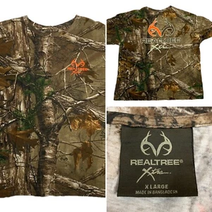 Realtree Extra Youth XL Long Sleeve 100% Cotton Early Season Camouflage Shirt - Picture 1 of 12
