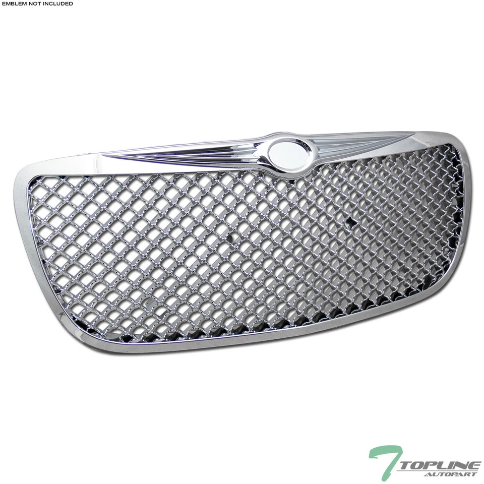 Topline For 2004-2006 Chrysler Sebring Mesh Front Hood Bumper Grille - Chrome Foto 1 de 4