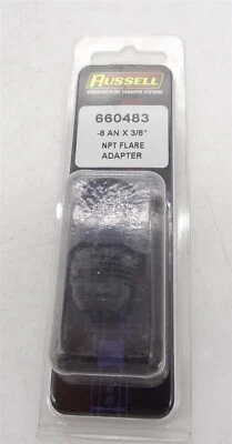 Adaptador recto Edelbrock Russell 660483 negro ProClassic Foto 1 de 2