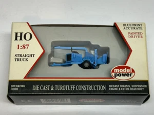 Ho Model Power Wood Chipper Blue 1:87 #26002 Diecast & Turotuff Abs Construction - Picture 1 of 2
