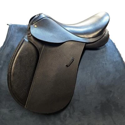 17" Black English Leather Saddle - GP General Purpose Barnsby - Medium Fit - NEW - Image 1 of 4