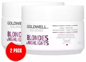 Goldwell Dualsenses Blondes&Highlights Treatment Masque Smooth 60sec 2 pack - Picture 1 of 4