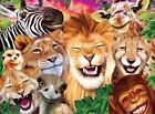 Jigsaw Puzzle Animal Selfies Wild Safari Sillies 200 pieces NEW Zebra Lion Ape