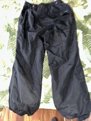 WOMENS COLUMBIA Vintage Snow Pants Ski 100% Nylon Black Size M ￼￼ - Image 1 of 4