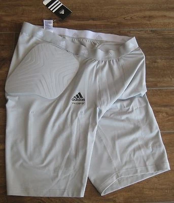 ADIDAS CLIMACOOL TECH FIT SHORT 3 PAD FOOTBALL PADDED BASKETBALL 3XL grey MOVED - Image 1 of 4