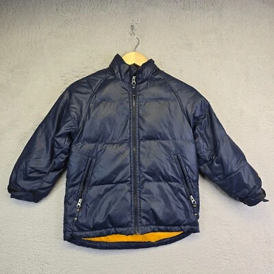 Vintage Gap Down Puffer Jacket Boys L 8/10 Navy Blue Fleece Lined Type G86 - Image 1 of 4