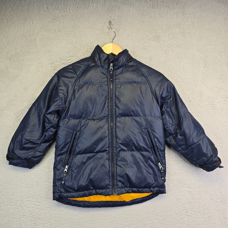 Vintage Gap Down Puffer Jacket Boys L 8/10 Navy Blue Fleece Lined Type G86 - Image 1 of 4