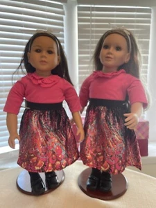 My Twinn Dolls Posesble 🥰Beauties w Box, Papers, Stands - Picture 1 of 11