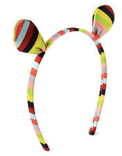 Baby Gap Crazy Rainbow Stripe Bear Ear Headband Head Band $17 NWT