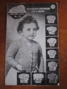 KNITTING PATTERN BOOK PARAGON TODDLER'S CARDIGANS GREAT **** MUST SEE - Picture 1 of 2