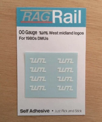 oo gauge DMU WM West Midlands Logos for 1980s DMUs self adhesive Vinyl transfers - Image 1 of 3