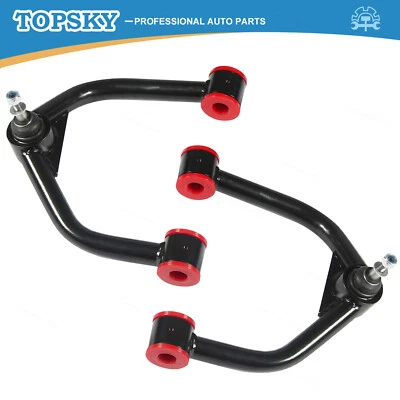 Pair Front Upper Control Arms 2-4" Lift Fit 04-2015 Nissan Titan 05-19 Armada Foto 1 de 4