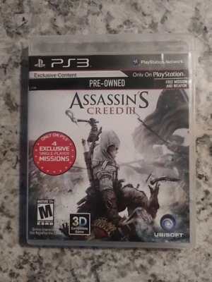 Assassin's Creed III PS3 PlayStation 3 2012 - Image 1 of 2