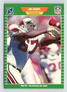 1990 Fleer Card, #338 Luis Sharpe, Phoenix Cardinals - Picture 1 of 3