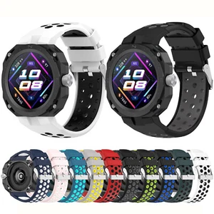 Correa de reloj Correa de silicona Correa de orificio Reloj Accesorios de repuesto para Watch GT Cyber - Imagen 1 de 22