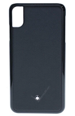 Custodia rigida nera sartoriale MONTBLANC per Apple iPhone XS MAX 124895 - Immagine 1 di 4