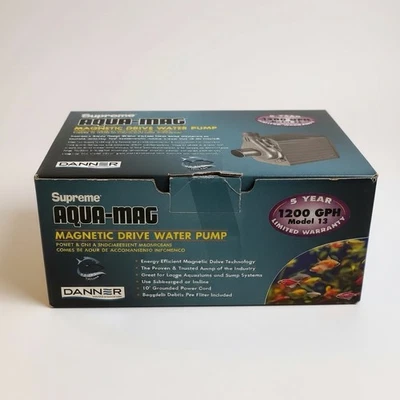 Bomba de agua de accionamiento magnético Aqua-Mag modelo 12. Danner Supreme 1.200 GPH NUEVO EN CAJA Foto 1 de 4