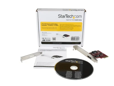 SATA Controller card PCI Express SATA 6 Gbps 1x eSATA + 1x SATA - Immagine 1 di 4