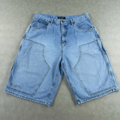 Sean John Baggy Jean Shorts Mens Size 36 Jorts Skate 90s Grunge Double Knee Y2K - Image 1 of 4
