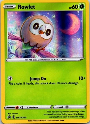 Rowlet - Promo SWSH: Sword & Shield Promo Cards SWSH220 NM - Image 1 of 2