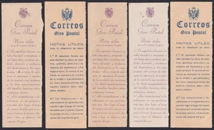 F-EX60443 SPANISH FERNANDO POO 1940 ́MONEY ORDER LOT. - Bild 1 von 7