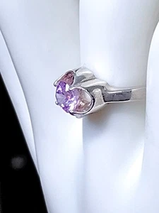 TAXCO Sterling 1.5ct Alexandrite Belcher Buttercup Ring Size 7.5 June Birthstone - Picture 1 of 10