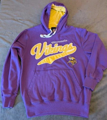 Sudadera con Capucha Minnesota Vikings Talla Pequeña Parche Bordado Puntada De Colección Foto 1 de 4