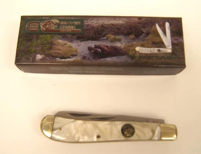 Cuchillo Plegable FROST BEAVER CREEK Trapper Blanco Acero Inoxidable BVR-501CI Foto 1 de 4