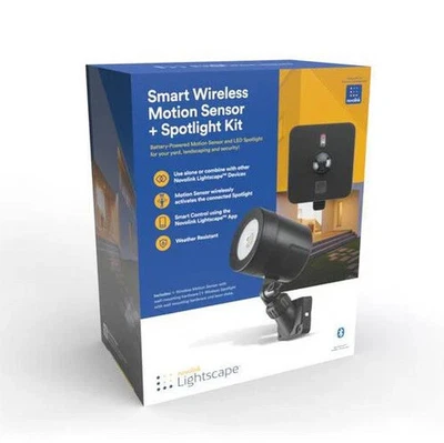 Novolink Foco LED Negro Inalámbrico a Batería Exterior + Detector de Movimiento Foto 1 de 4