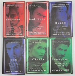 Melanie Martins Book Lot Series VAN DEN BOSCH 1-6 roxanne andries elise dan - Imagen 1 de 9